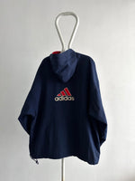90s Adidas nylon pullover. Navy