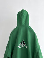 90s Adidas nylon pullover. Green.