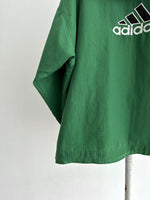 90s Adidas nylon pullover. Green.