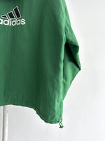 90s Adidas nylon pullover. Green.