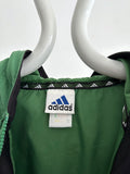 90s Adidas nylon pullover. Green.