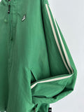 90s Adidas nylon pullover. Green.