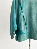 80s Italy turquoise leather