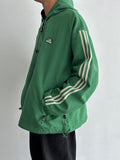 90s Adidas nylon pullover. Green.