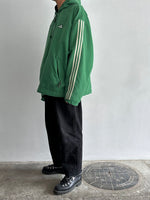 90s Adidas nylon pullover. Green.