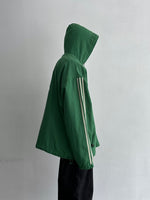 90s Adidas nylon pullover. Green.