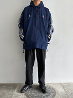 90s Adidas nylon pullover. Navy