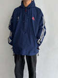 90s Adidas nylon pullover. Navy