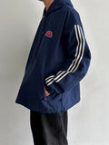 90s Adidas nylon pullover. Navy