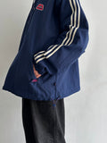 90s Adidas nylon pullover. Navy