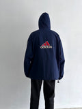 90s Adidas nylon pullover. Navy