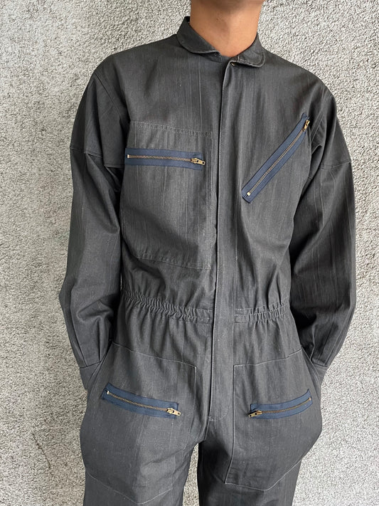 1990s modern gray jumpsuit