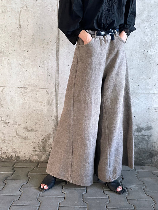 Vintage Nepal cotton super wide trousers