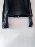 90's leather single bikers jacket