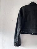 90's leather single bikers jacket