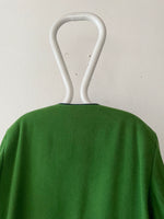 90's germany green collarless jacket, dead stock.