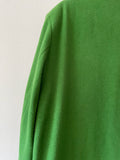 90's germany green collarless jacket, dead stock.