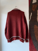 70's Acryl knitted zipup jacket