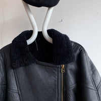 90's Black mouton jacket
