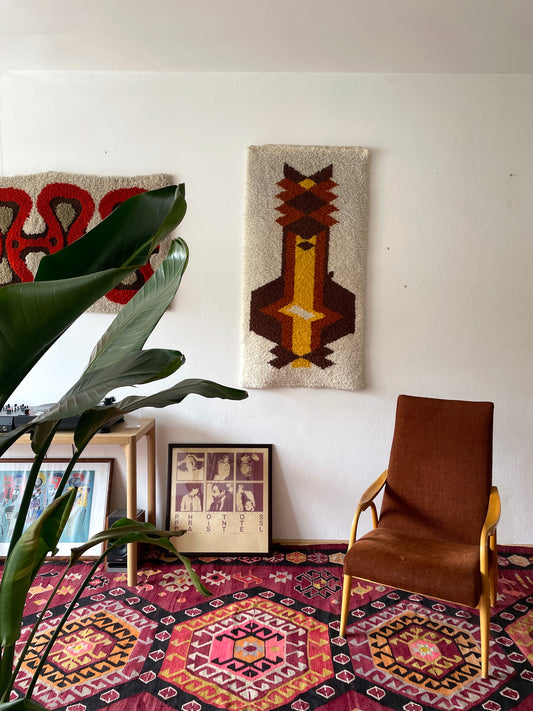 60s-70s Big sized wall carpet