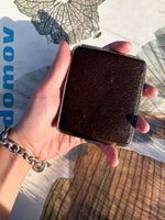 vintage cigarette case leather silver stainless シガレットケース タバコケース レザー シルバー ヴィンテージ