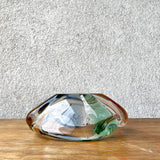 Bohemia glass ash tray, bowl - multi