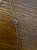 tiny chain silver necklace