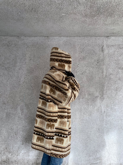 1980's italy wool mofumofu hoodie