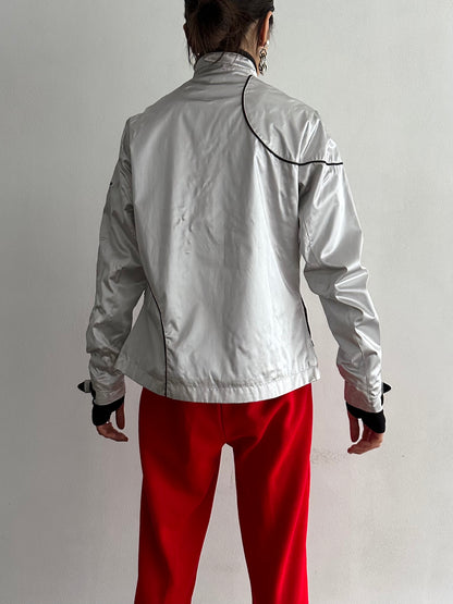 00's nylon silver jacket