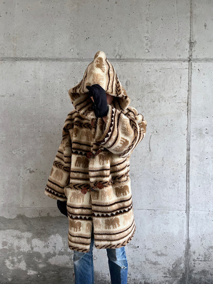 1980's italy wool mofumofu hoodie