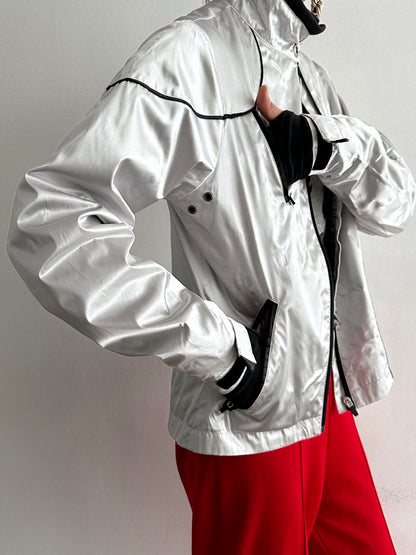 00's nylon silver jacket