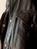 70's french m65 type leather jacket
