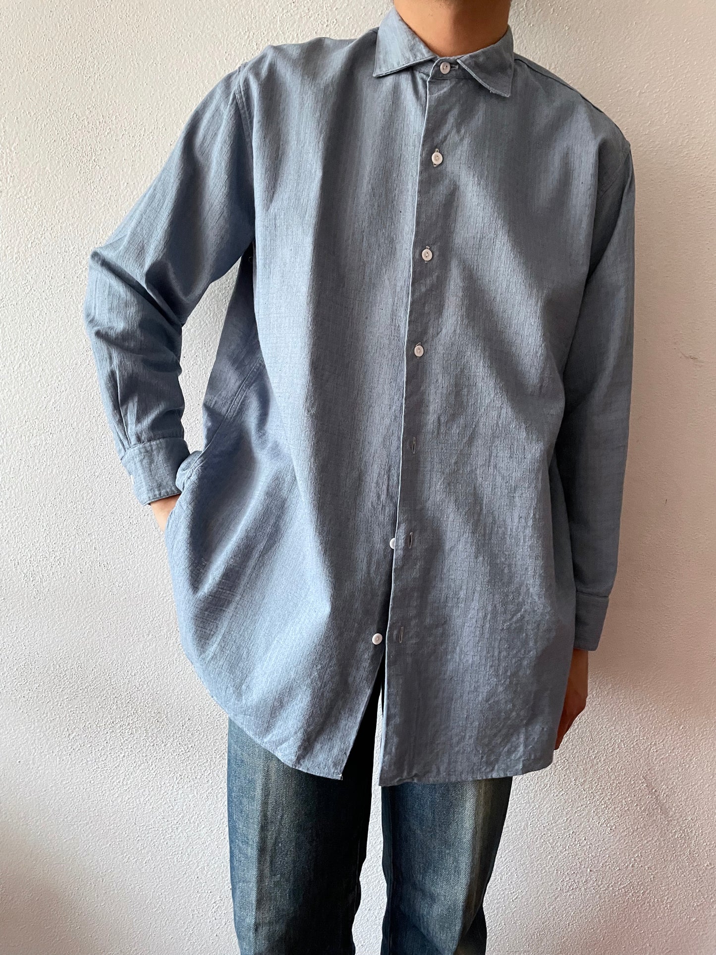 dead stock 60's germany cotton shirt.