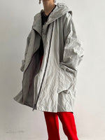 Modern gray metal coat
