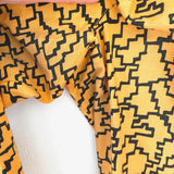 80's geometric design tapered trouser