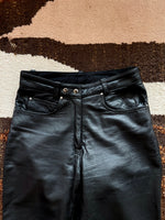 90s germany leather 5pkt trouser