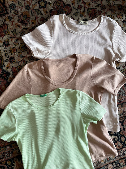 90's ladies' cotton tee/underwear 3p set