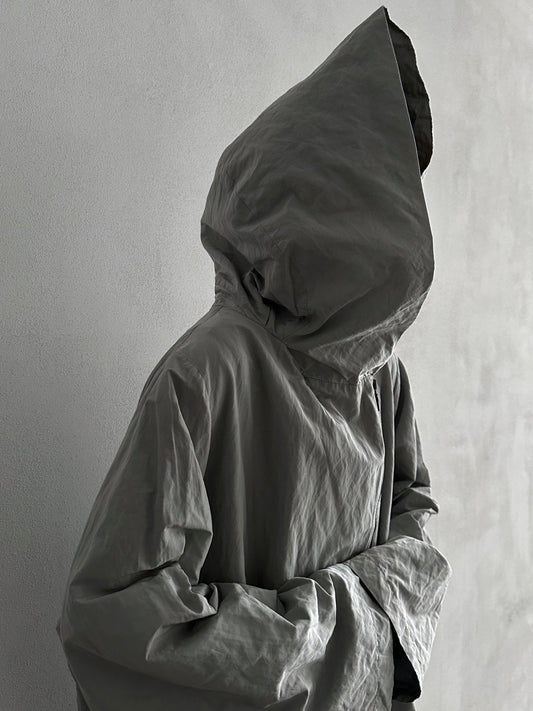 Modern gray metal coat