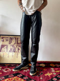 90s germany leather 5pkt trouser