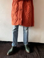 hand knitted wool coat