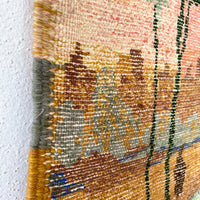 Vintage Berber Moroccan wall carpet