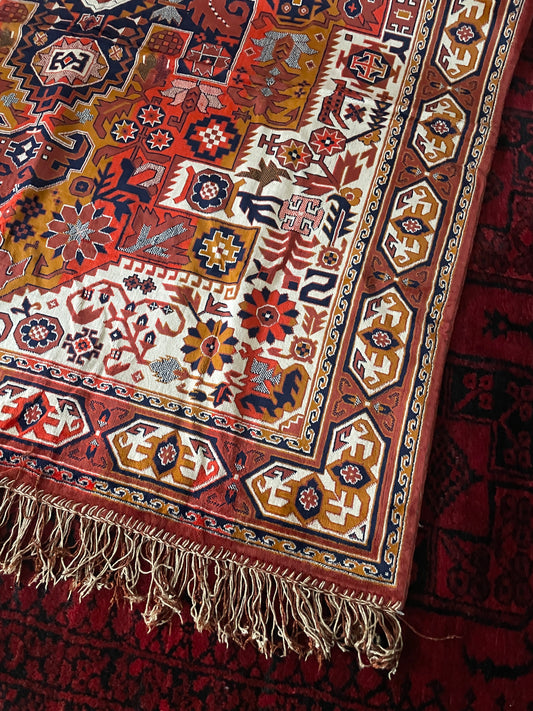 Germany vintage machine made wool carpet
