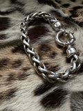 heavy sterling wheat chain bracelet