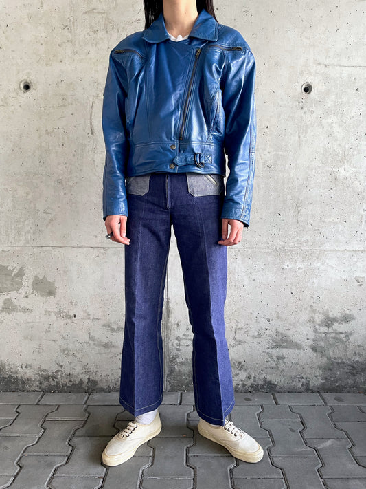 cobalt blue riders jacket