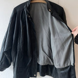 very simple leather jacket