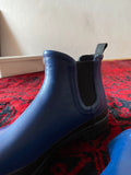 dead stock deep blue wellington boot
