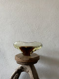 dead stock 60's Bohemia glass ash tray or blow