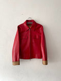 80's italy red reather