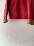 80's italy red reather