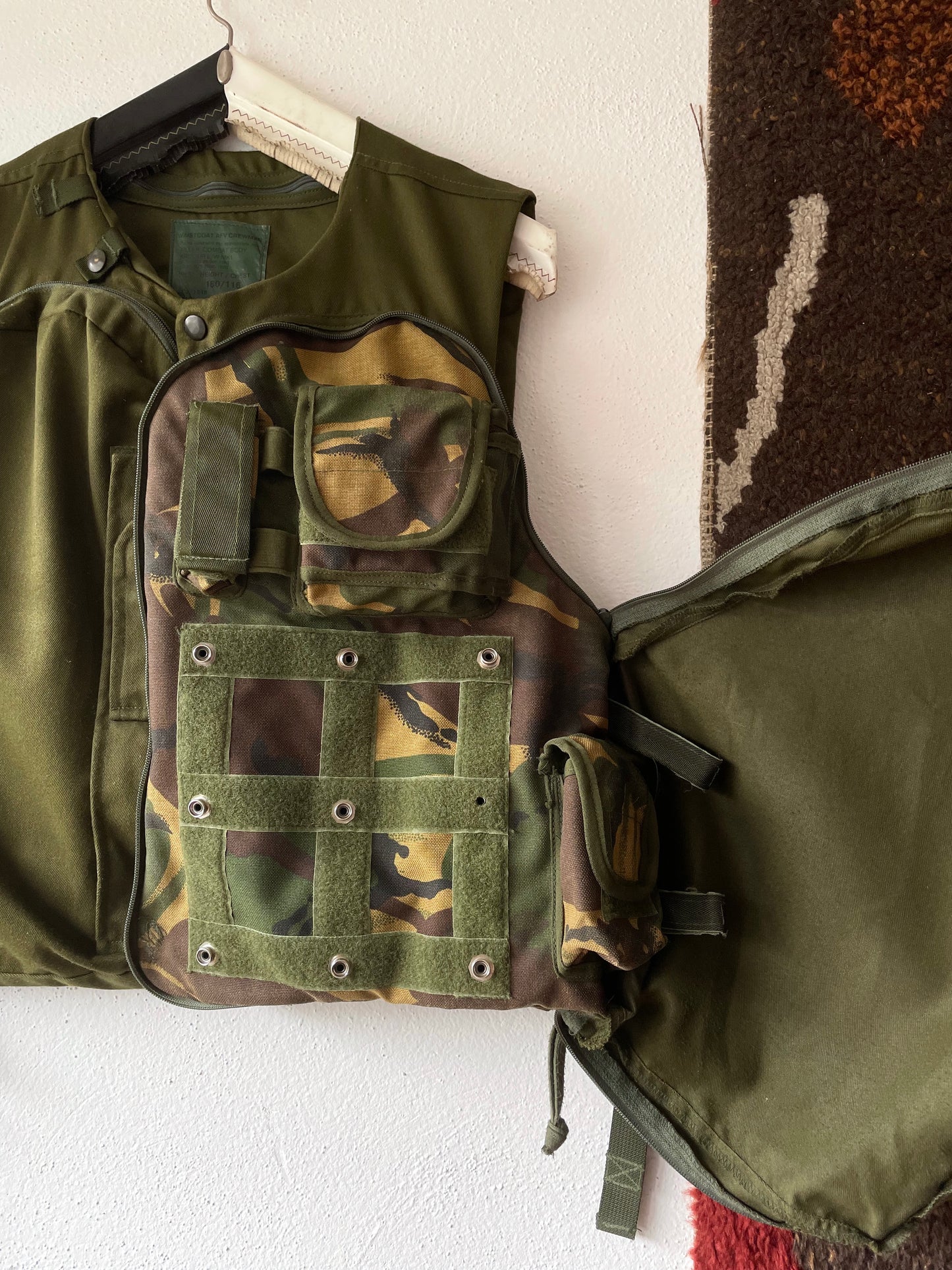 90s uk military afv crew vest